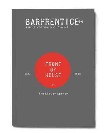 Barprentice™ Journal: A Front of House Personal Log