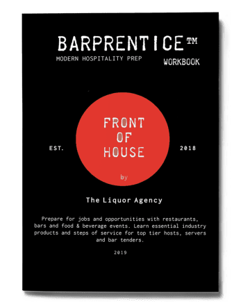 Barprentice Workbook: Product and Service Exercise for Front of House Professionals